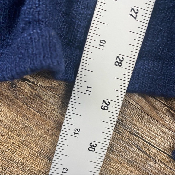 Lilly Pulitzer Cardigan Sweater Blue Duster Open Front Waterfall Tassel Viscose - Picture 7 of 8